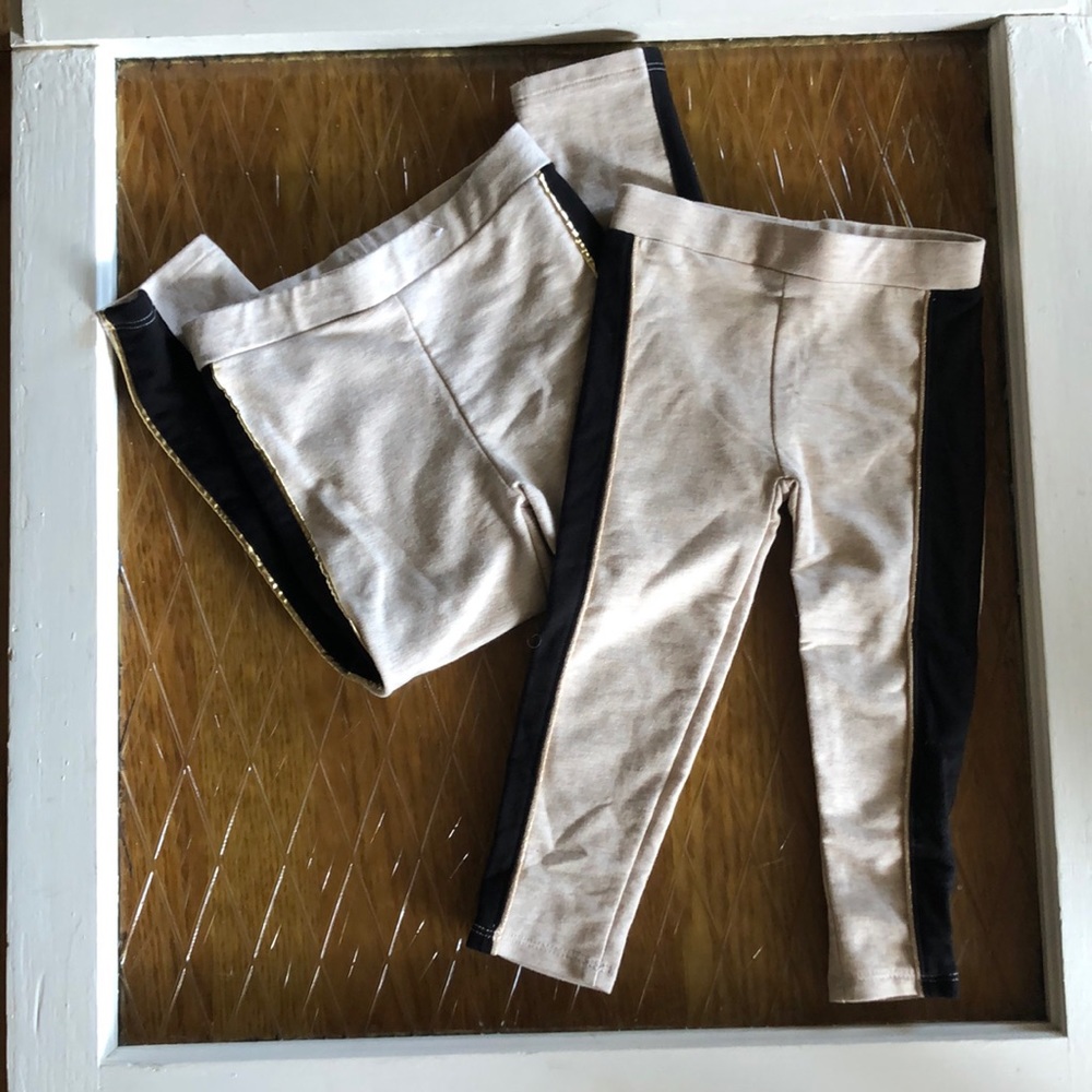 2T/4T black stripe pant